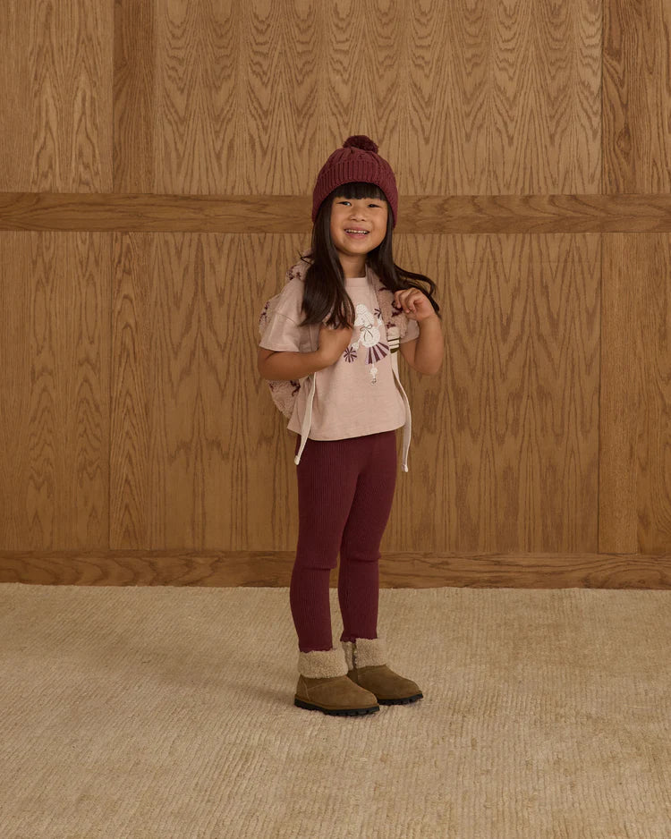 Rylee + Cru Legging || Burgundy