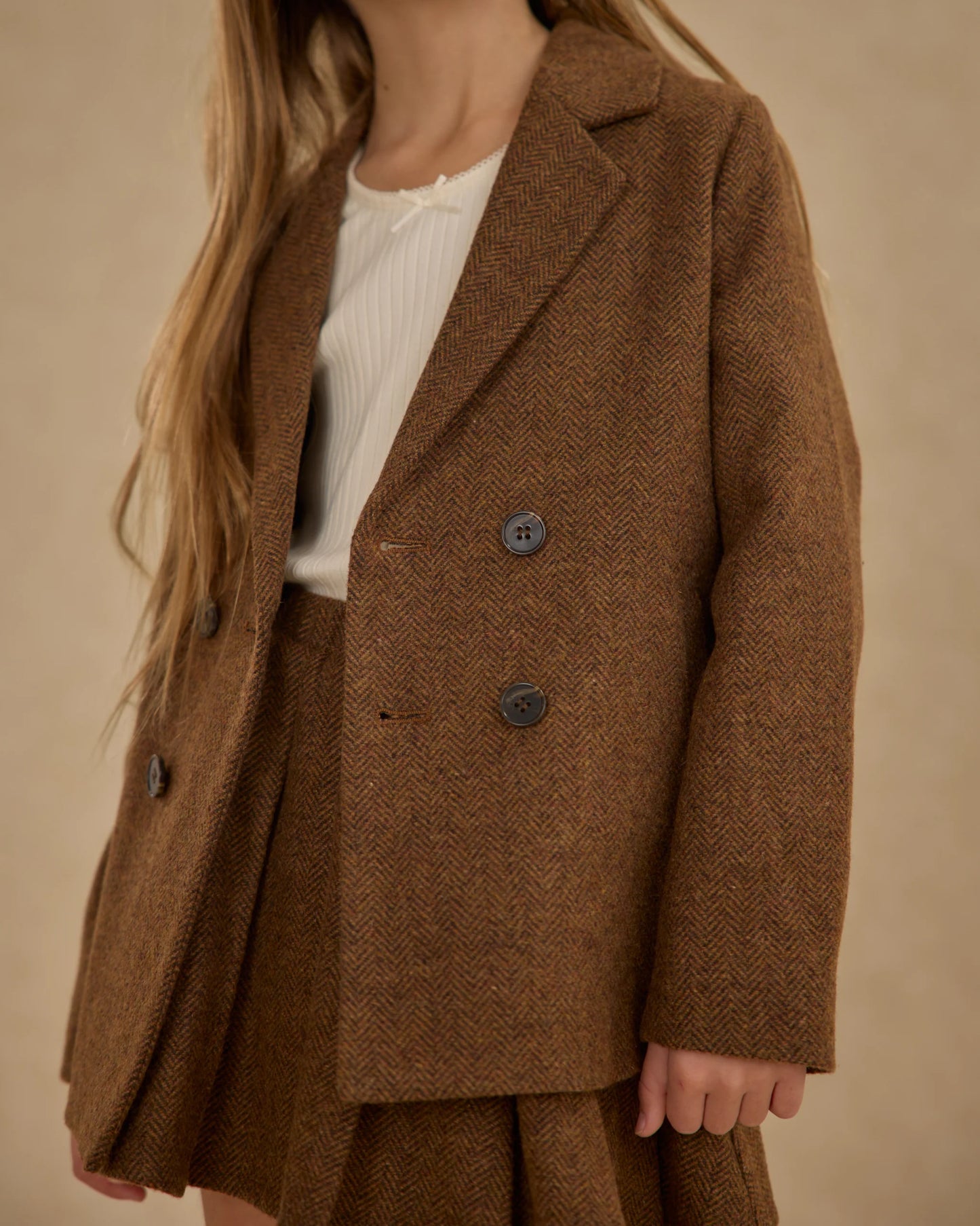 PRE-ORDER Rylee + Cru Double Breasted Blazer || Rustic Plaid