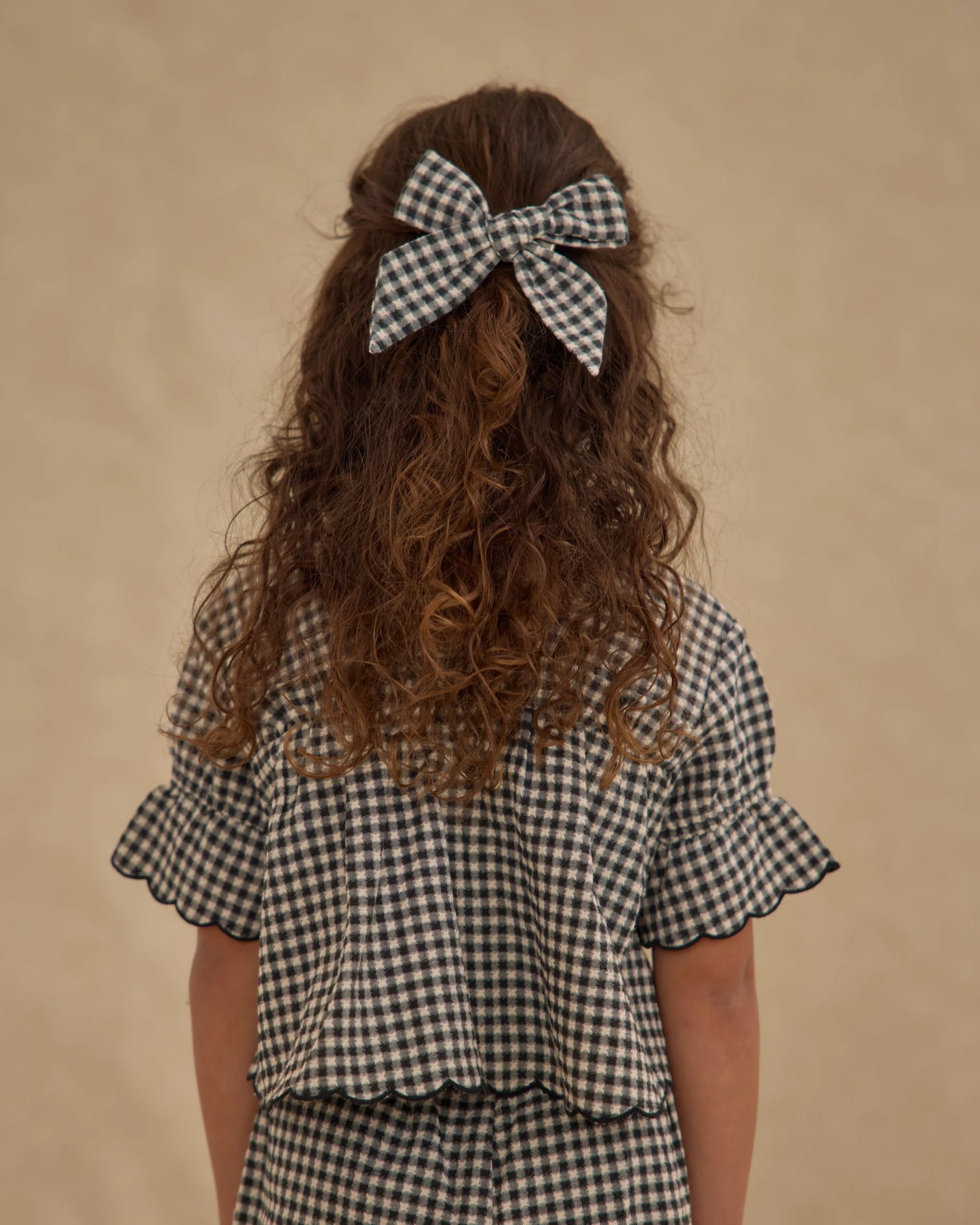 PRE-ORDER Rylee + Cru Bow || Black Gingham