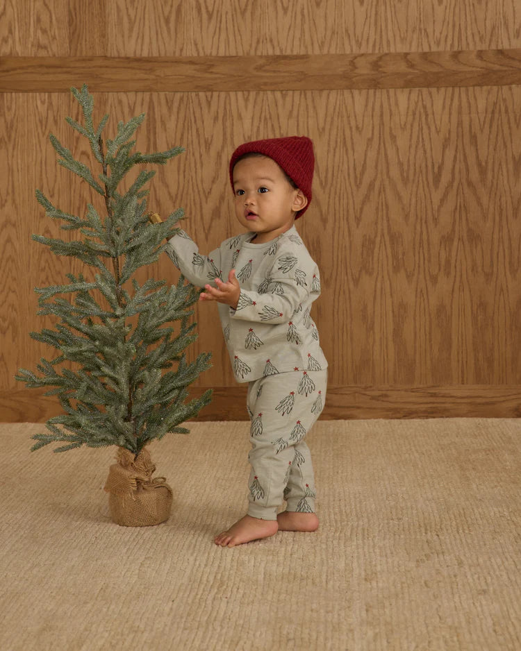 Rylee + Cru Long Sleeve Tee + Pant Set || Trees