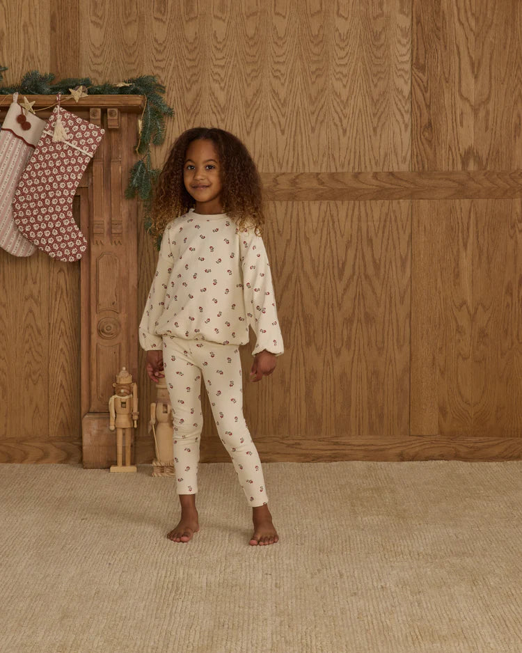 Rylee + Cru Spongy Knit Set || Ruby Ditsy