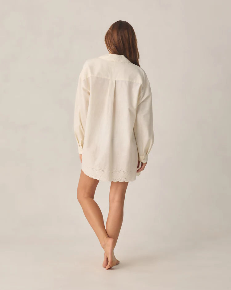 Rylee + Cru Women's Del Mar Shirt || Ivory