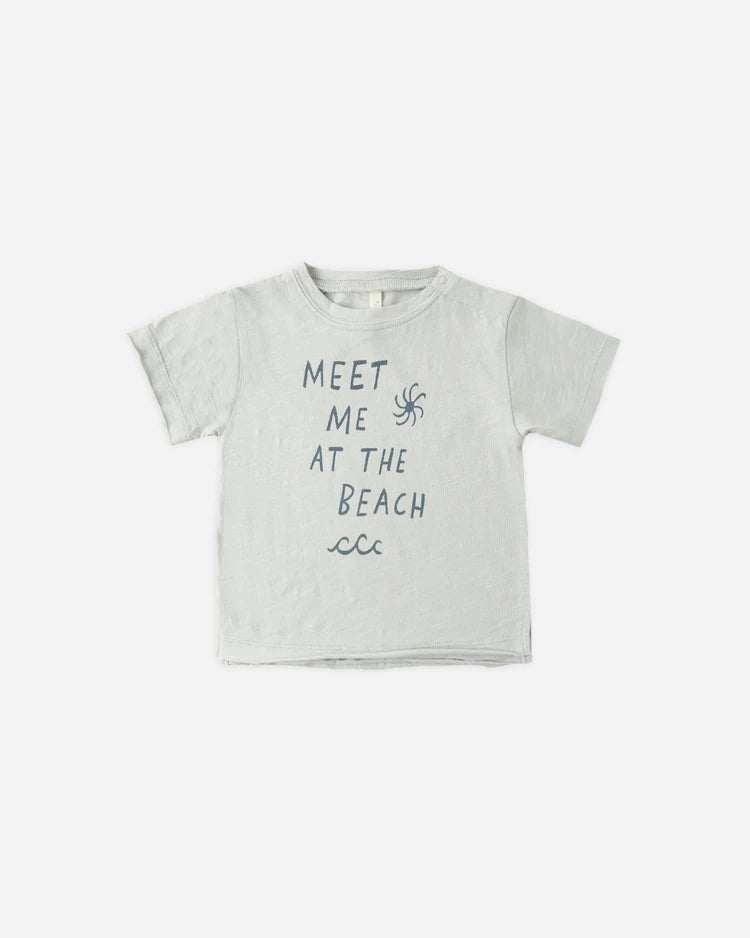 Rylee + Cru Raw Edge Tee || Meet Me At The Beach