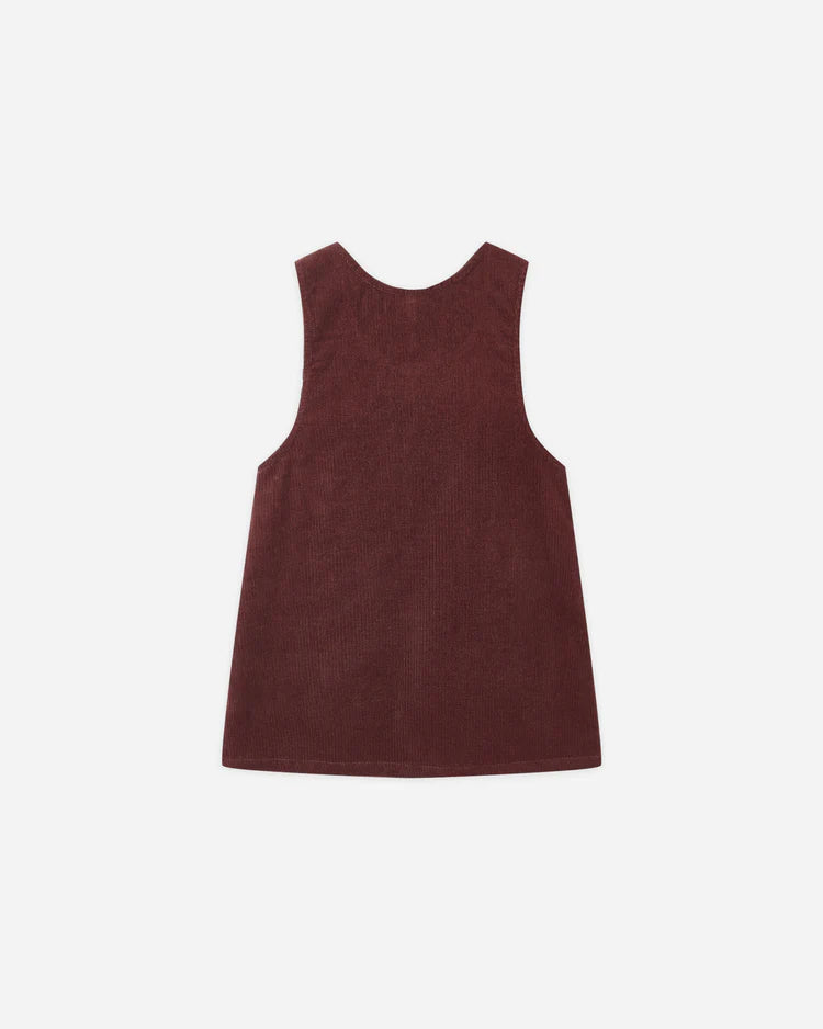 Rylee + Cru Kids Odette Overall Dress | Burgundy