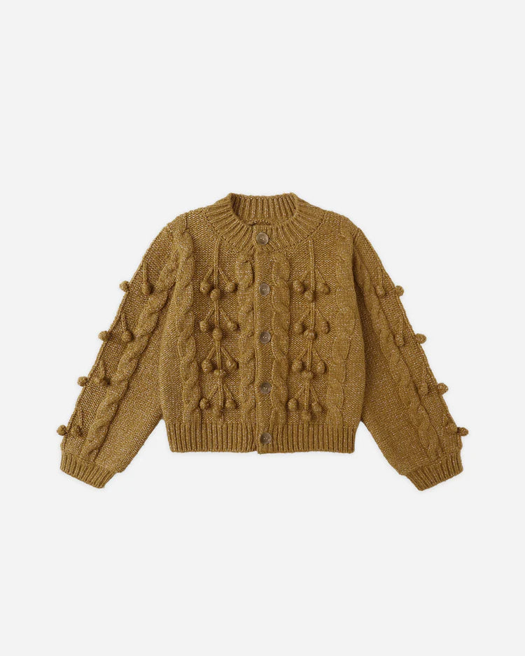 Rylee + Cru Kids Bobble Cardigan || Golden