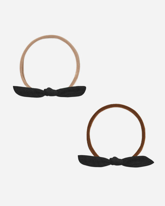 Rylee + Cru Little Knot Headband || Black