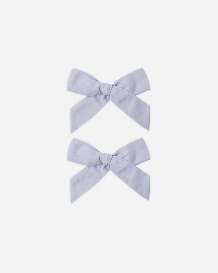 Rylee + Cru Bows, Set of 2 || Periwinkle