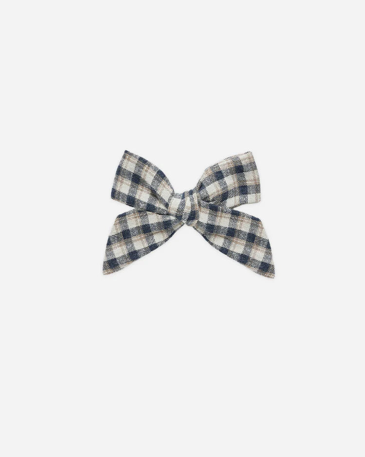 Rylee + Cru Bow || Navy Check