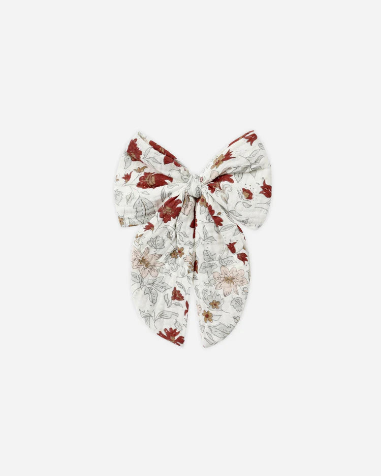 PRE-ORDER Rylee + Cru Oversized Bow || Holiday Floral