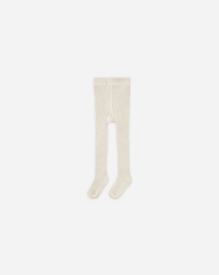 Rylee + Cru Ribbed Tights || Natural