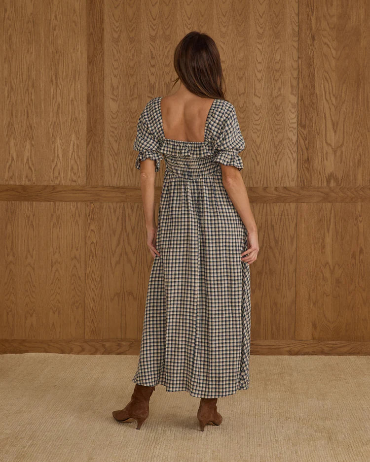 Rylee + Cru Birdie Dress || Navy Check