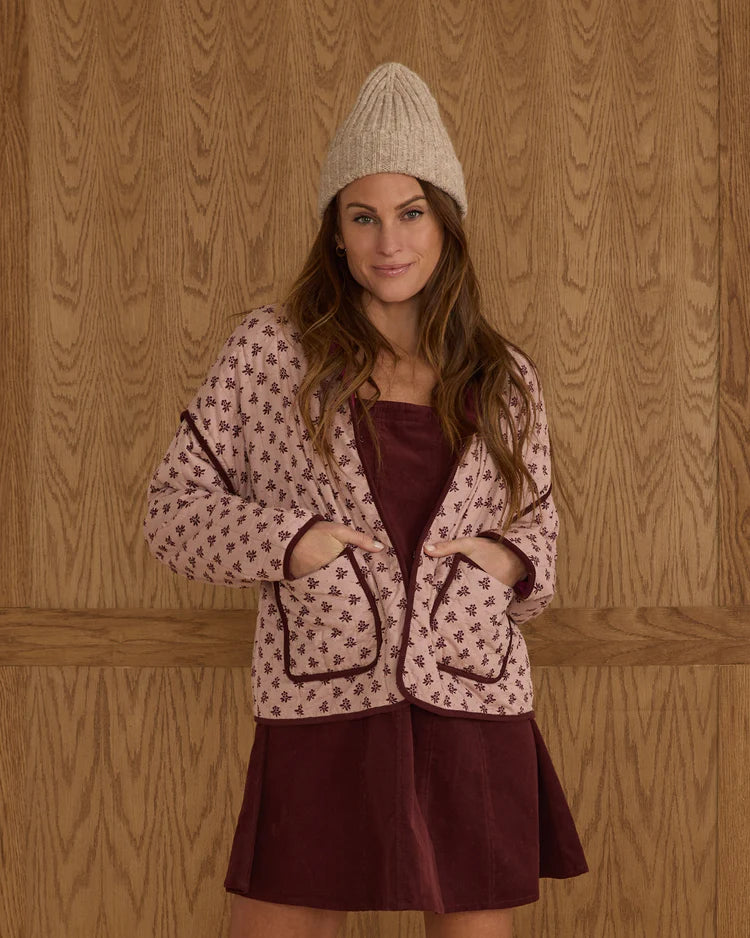 Rylee + Cru Quilted Jacket || Blush Fleur