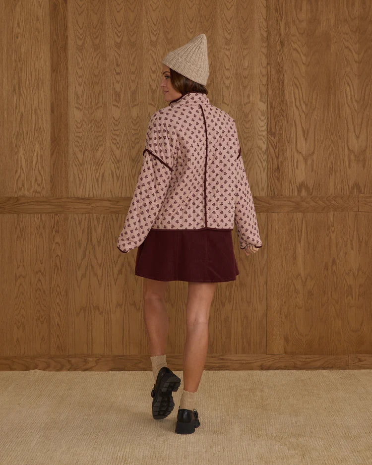 Rylee + Cru Quilted Jacket || Blush Fleur