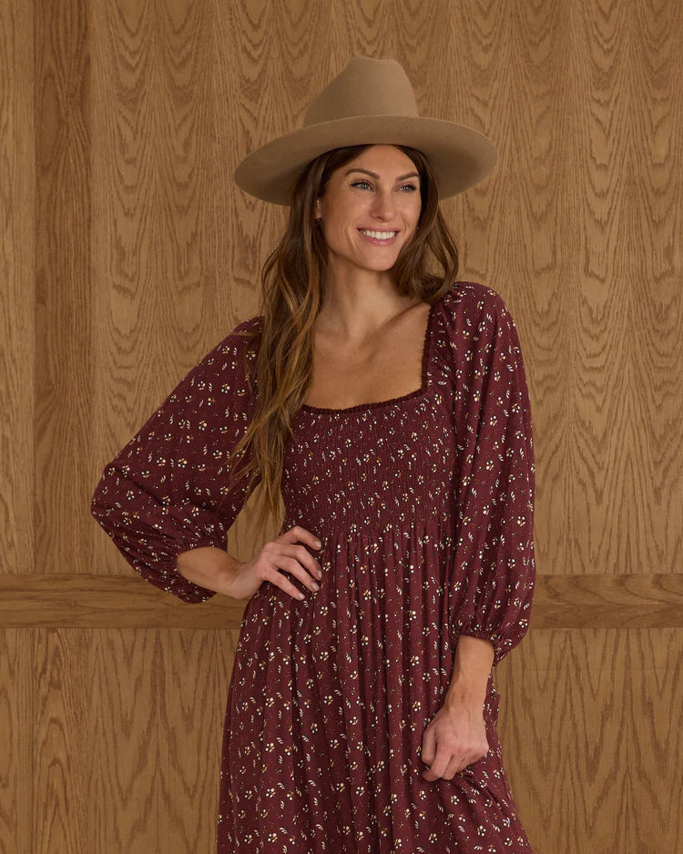 Rylee + Cru Della Dress || Harvest Berry