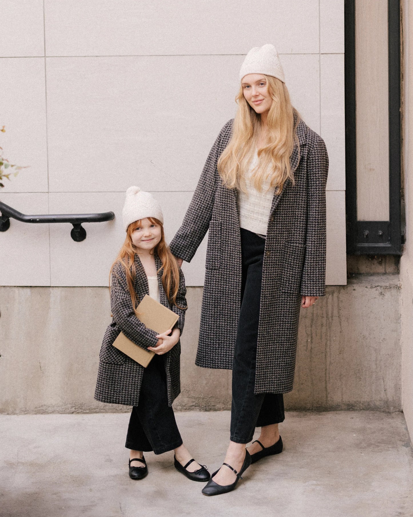 PRE-ORDER Rylee + Cru Longline Coat || Micro Check