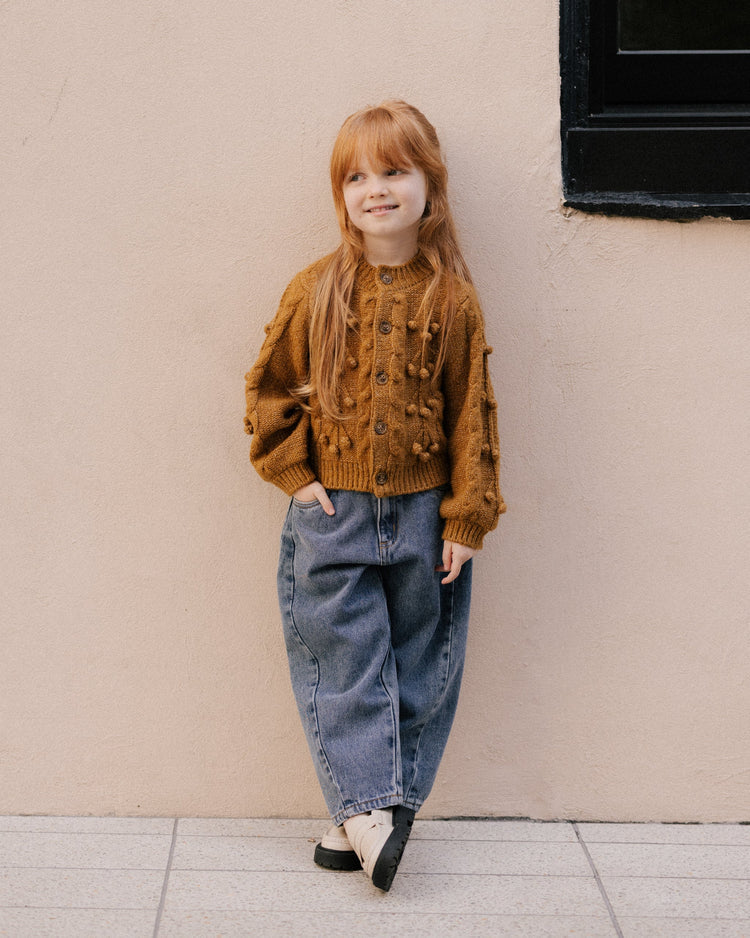 Rylee + Cru Kids Bobble Cardigan || Golden