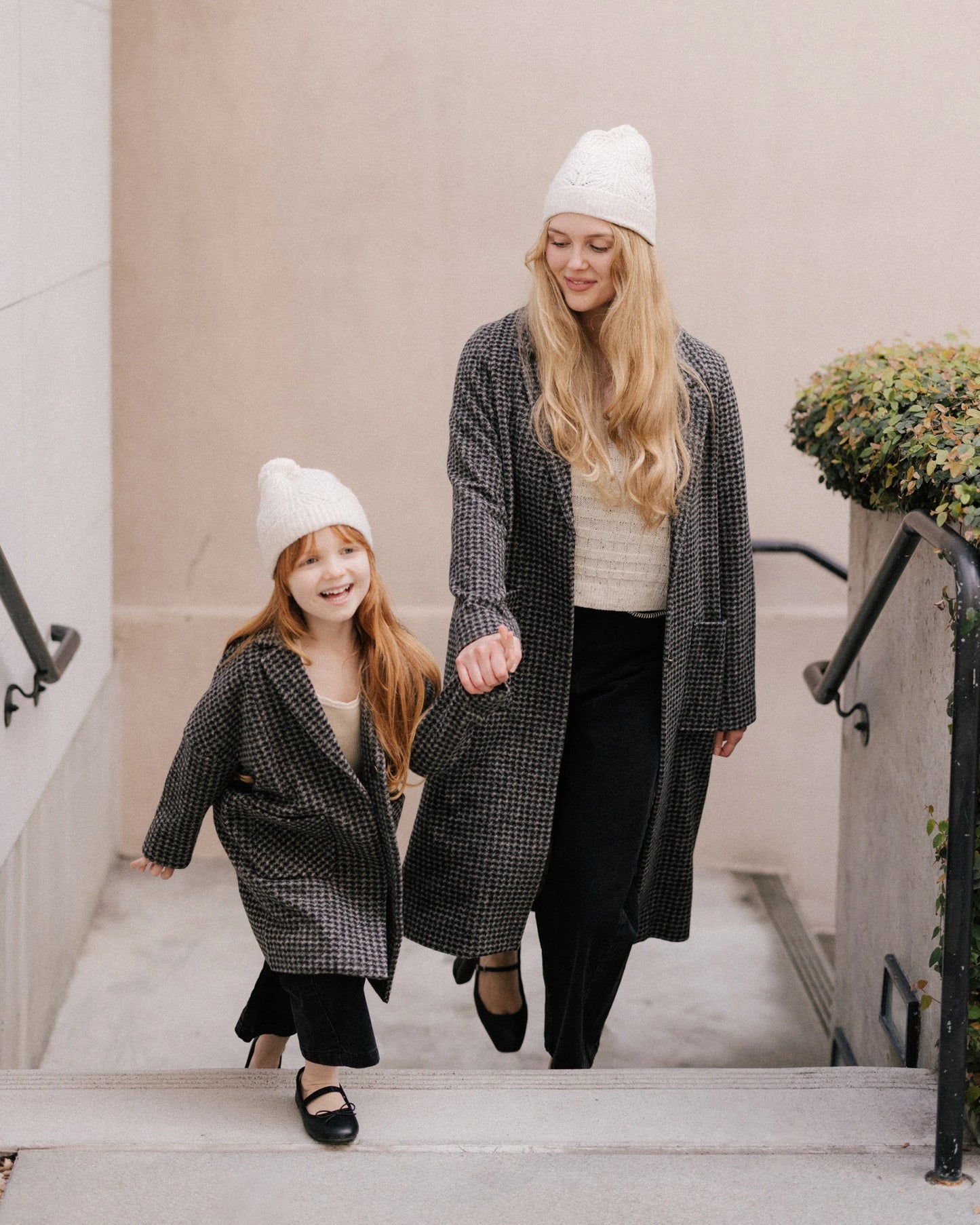 PRE-ORDER Rylee + Cru Longline Coat || Micro Check