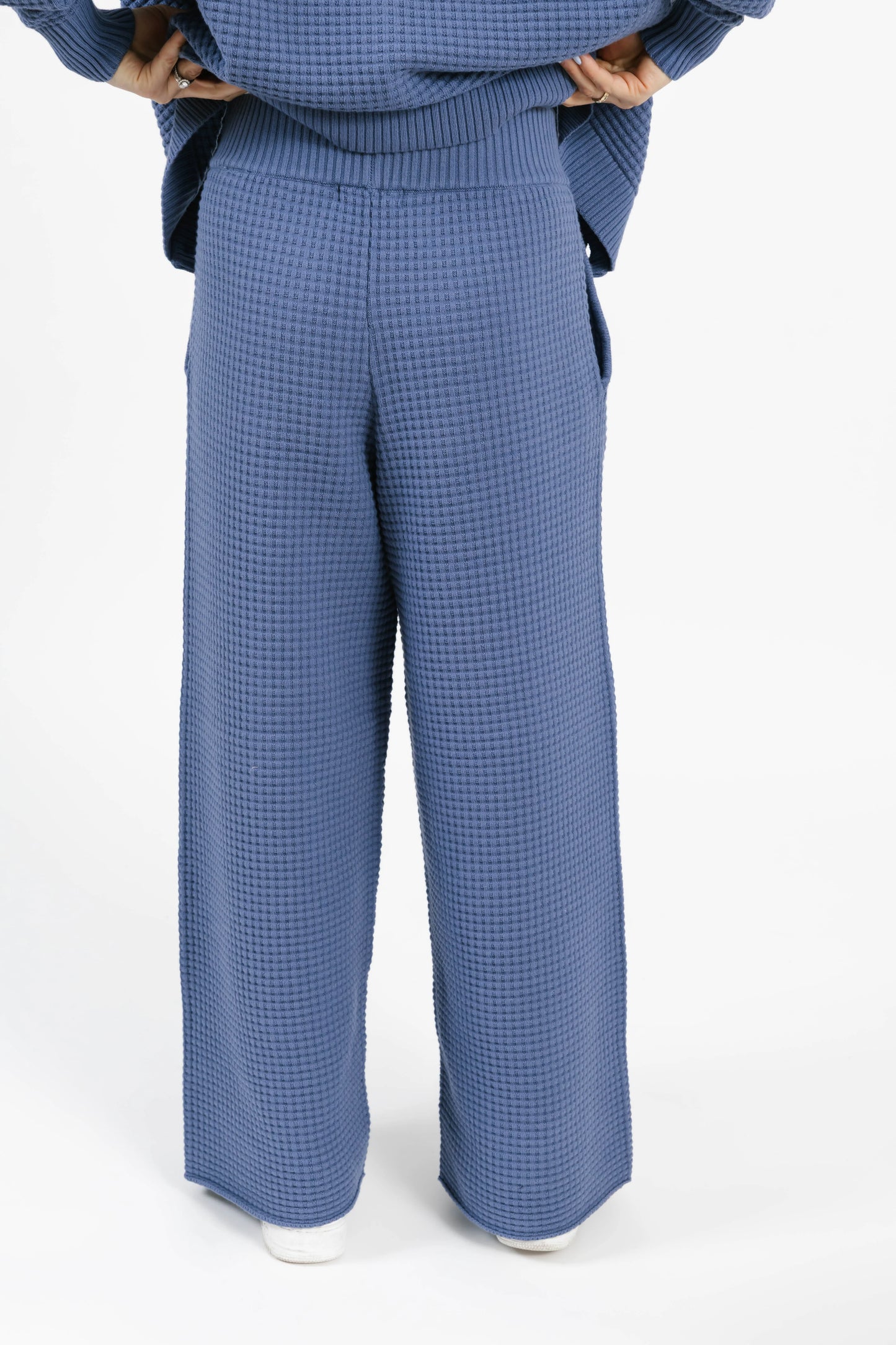 Smash + Tess Megan Waffle Pant || Slate Blue