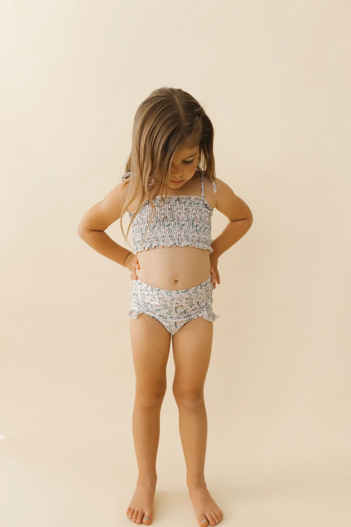 Current Tyed Girls Smocked Bikini || Zoey