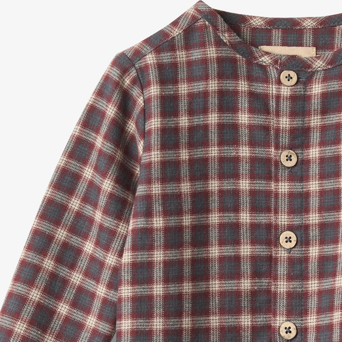 Wheat Kids Shirt Shelby || Blue Holiday Check