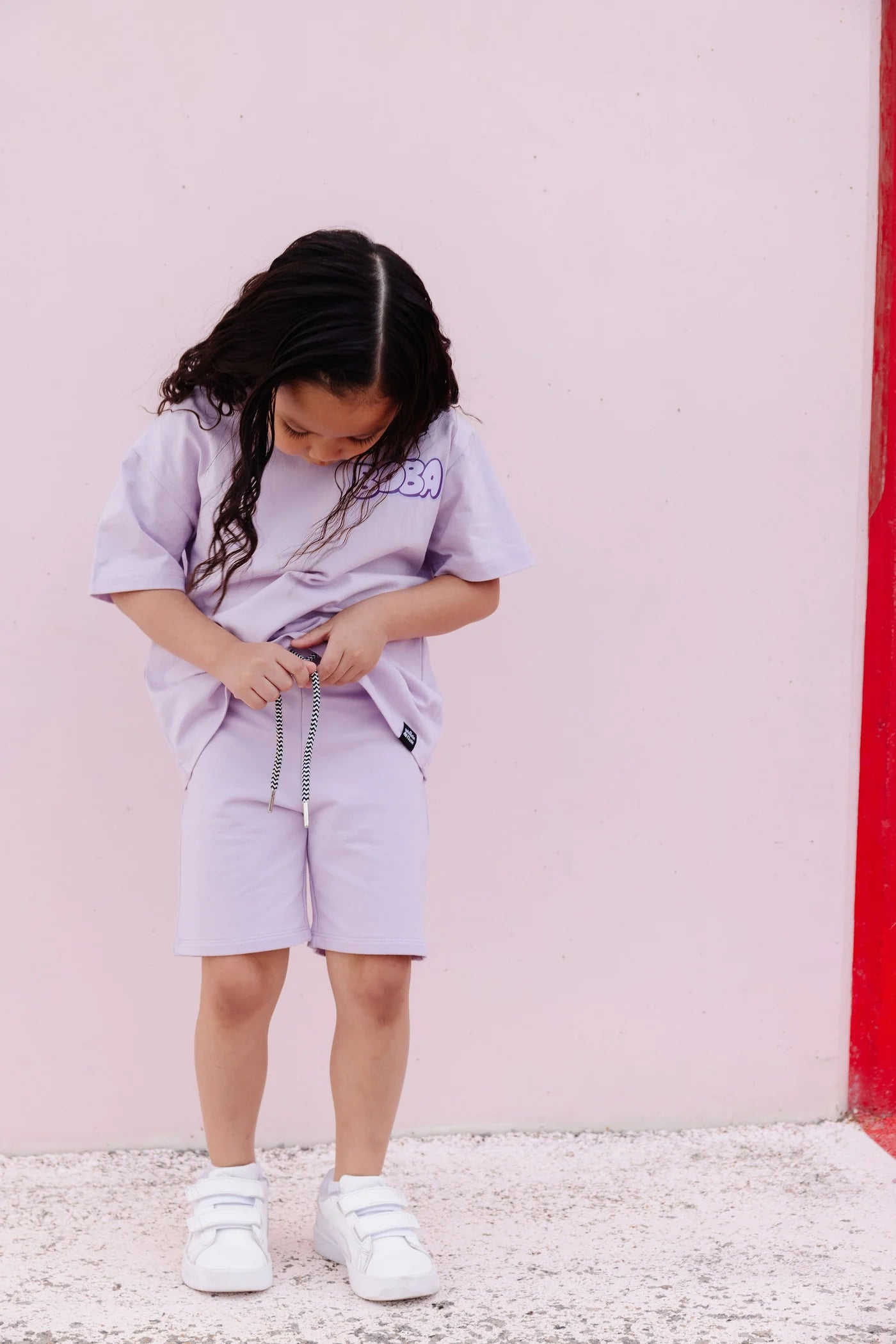 Whistle & Flute Bamboo Drawstring Shorts || Taro