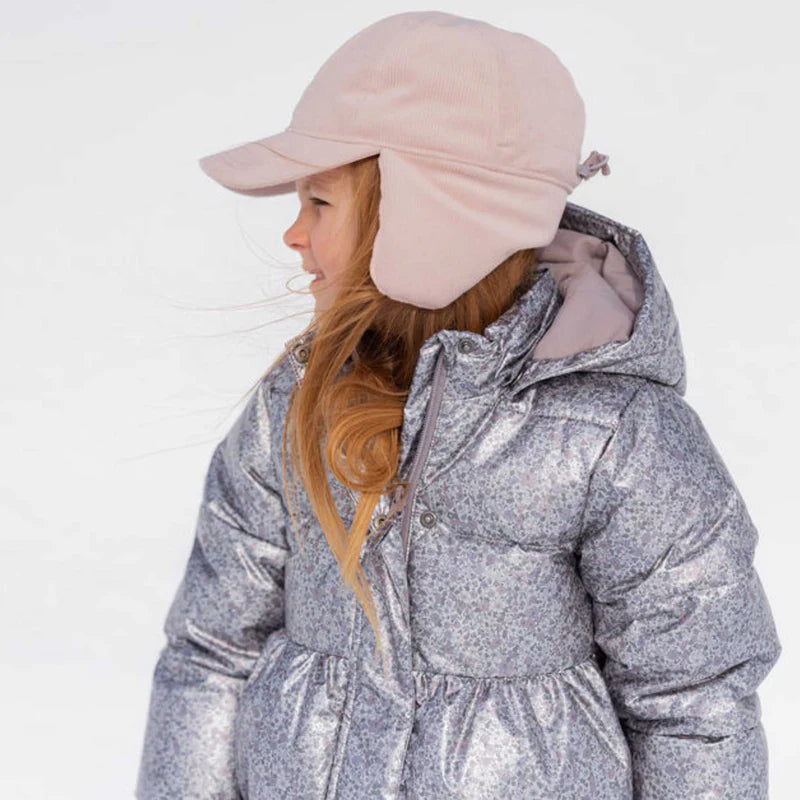 Wheat Kids Puffer Coat Luna || Silver Flower