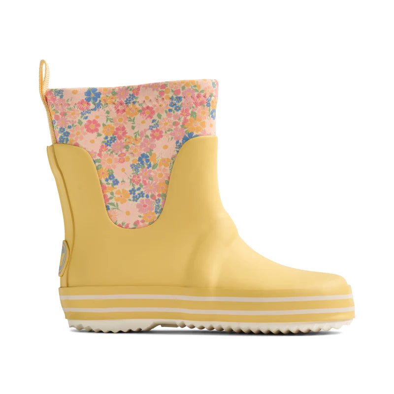 Wheat Kids Rubber Boot Mist || Multi Flowers
