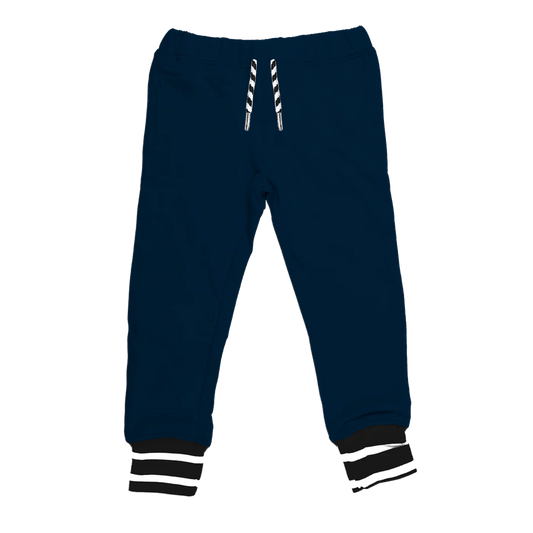 Whistle & Flute Bamboo Cuffed Jogger || Navy