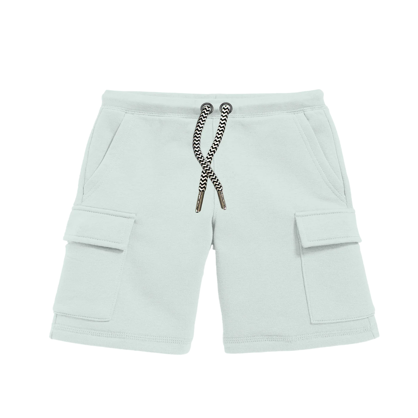 Whistle & Flute Organic Cotton Drawstring Cargo Shorts || Mint