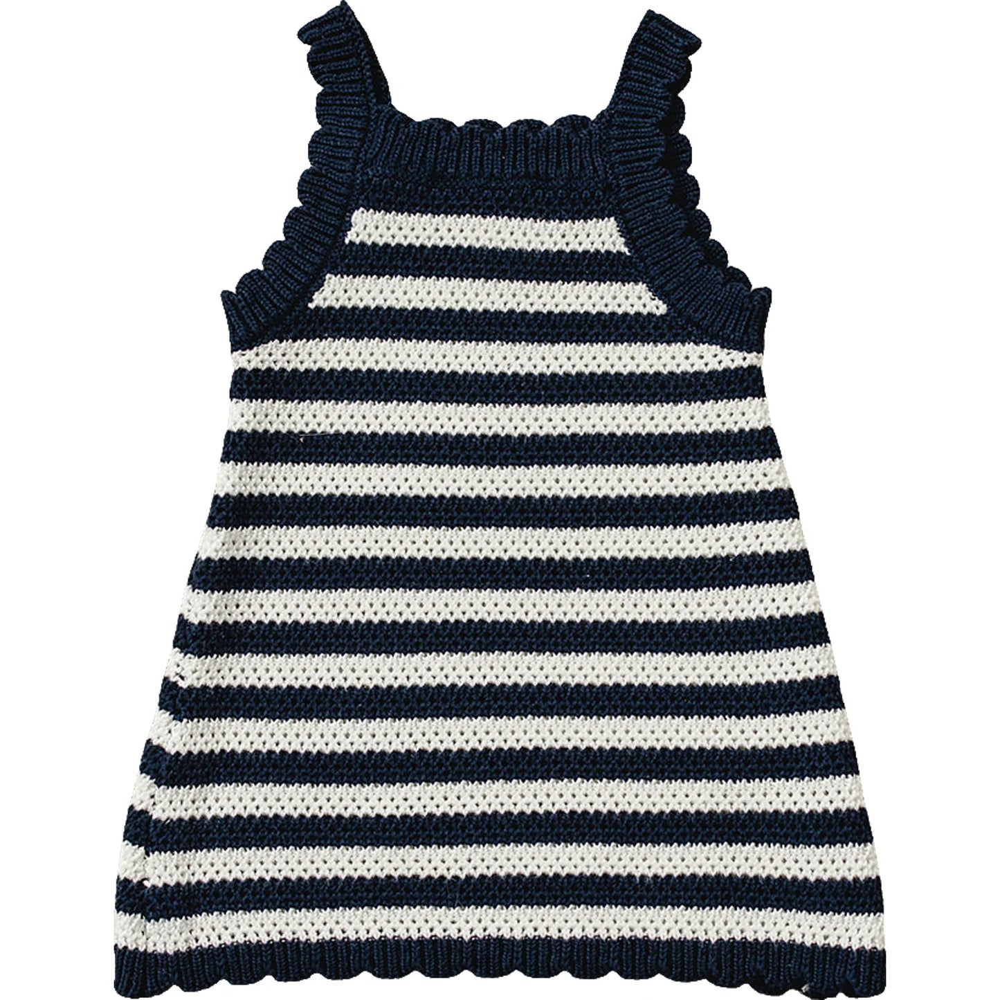 Mebie Baby Navy Stripe Knit Tank Dress