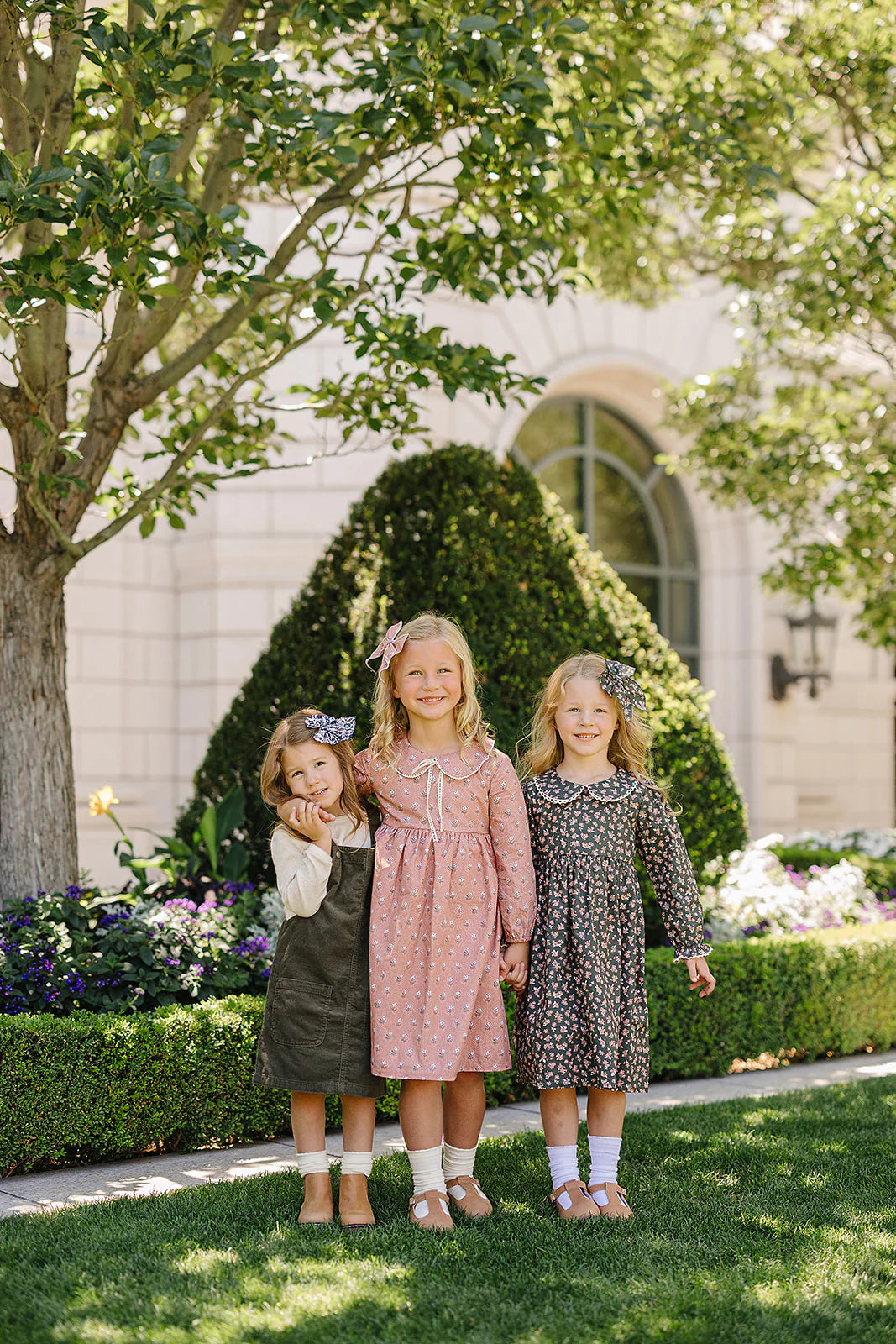 Mebie Baby Vintage Pink Floral Dress