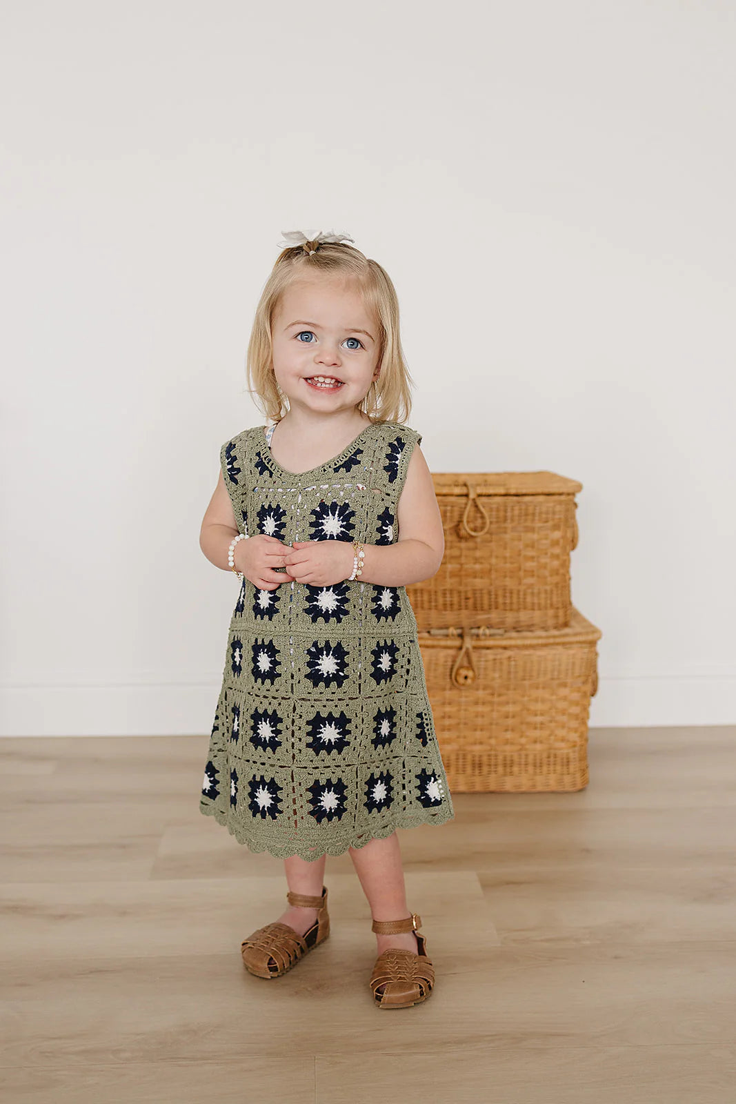Mebie Baby Navy Stripe Knit Tank Dress