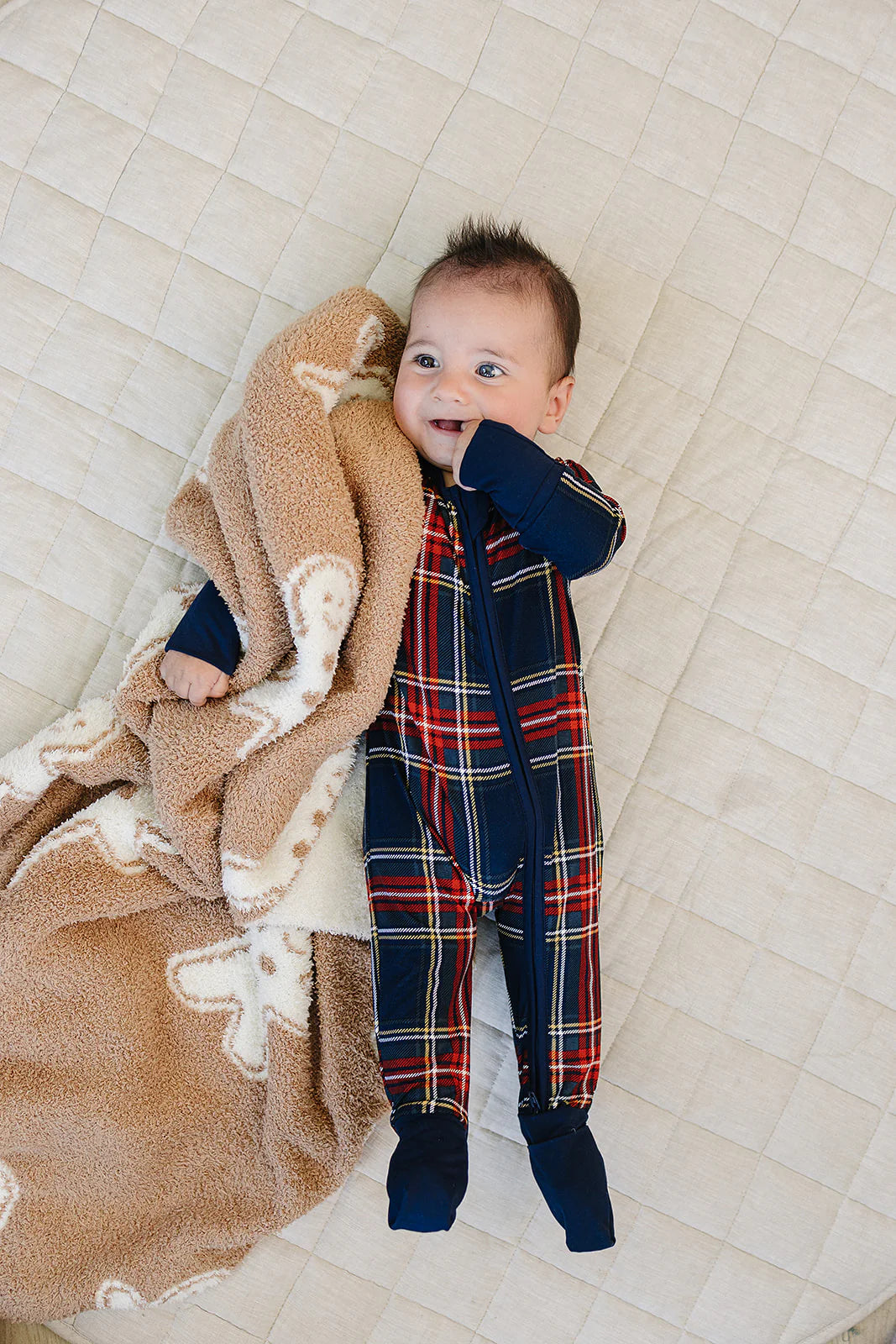 Mebie Baby Plush Blanket || Gingerbread