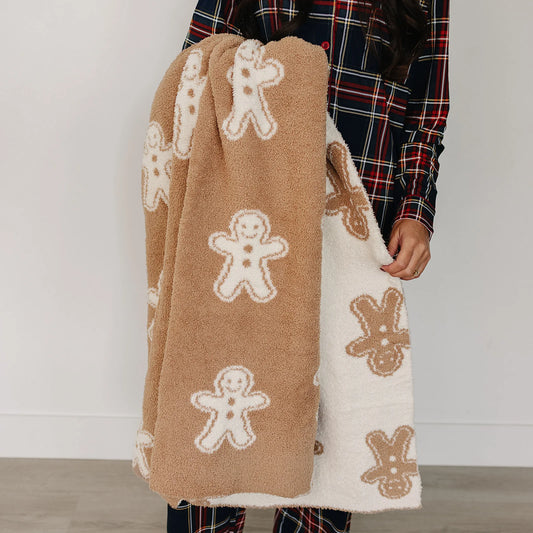 Mebie Baby Plush Blanket || Gingerbread