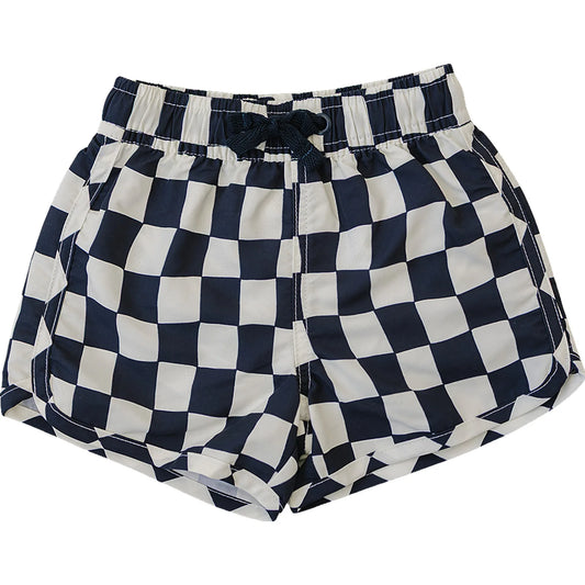 Mebie Baby Wavy Checkered Swim Shorts