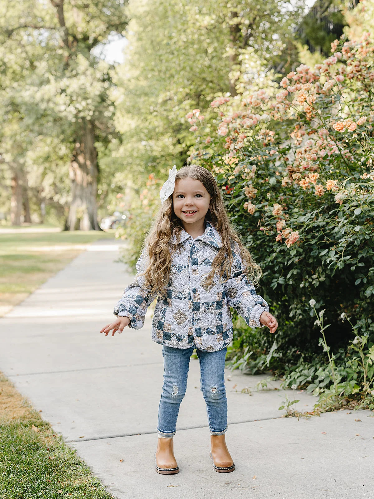 Mebie Baby Patchwork Quilted Jacket