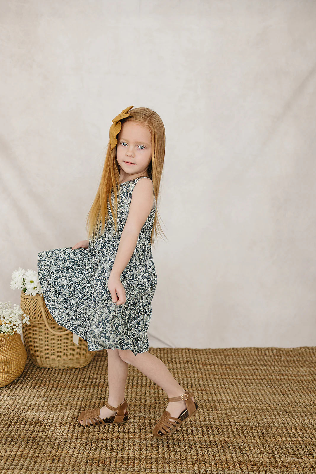 Mebie Baby Liberty Floral Tank Dress