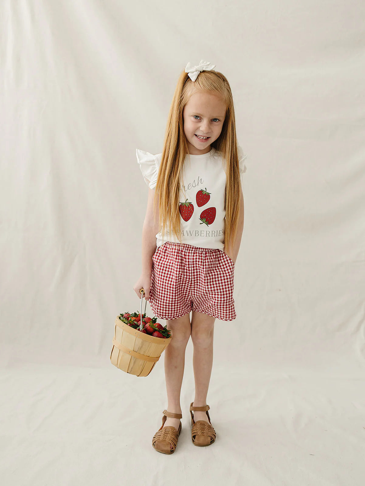 Mebie Baby Strawberry Ruffle Tee