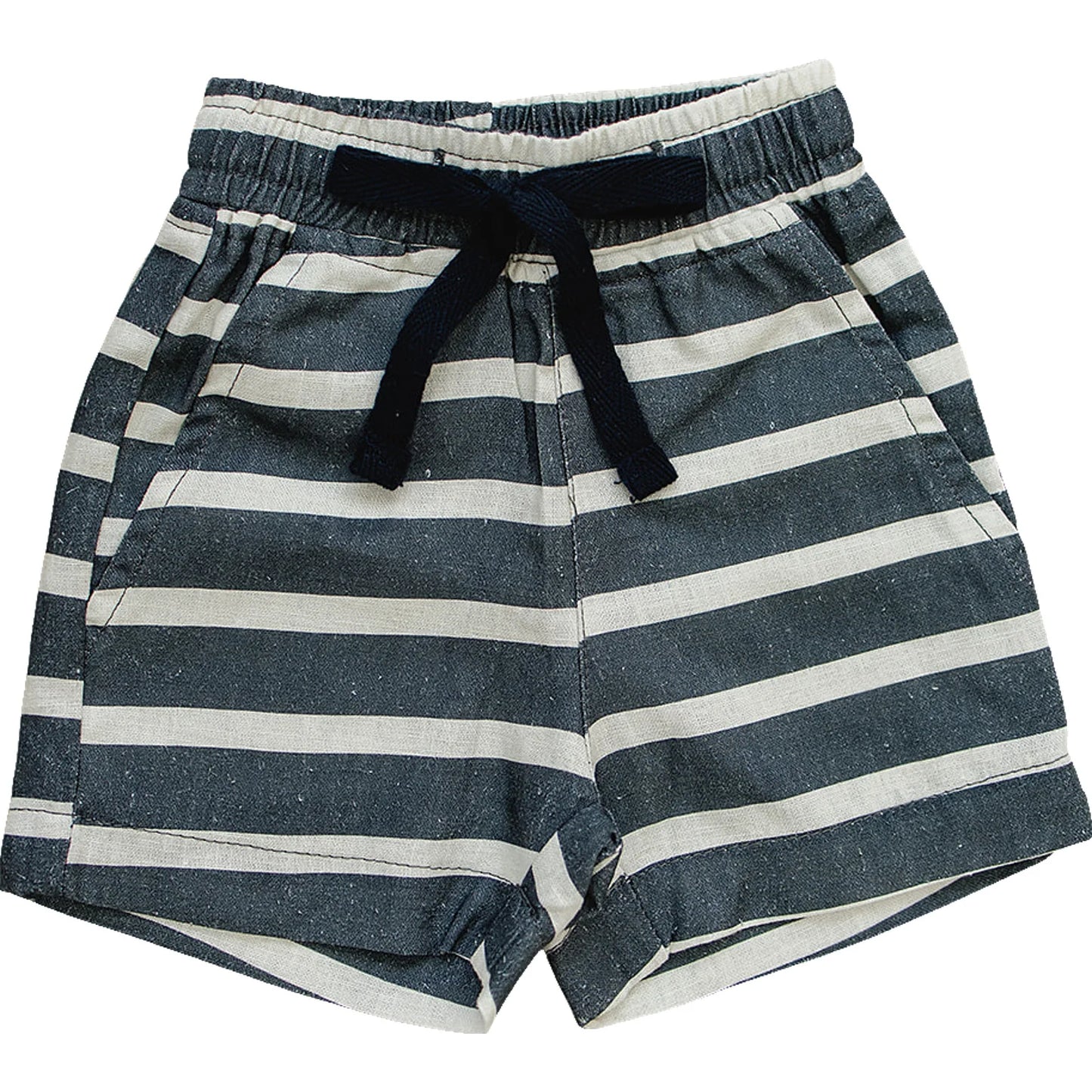 Mebie Baby Stripe Linen Cotton Shorts