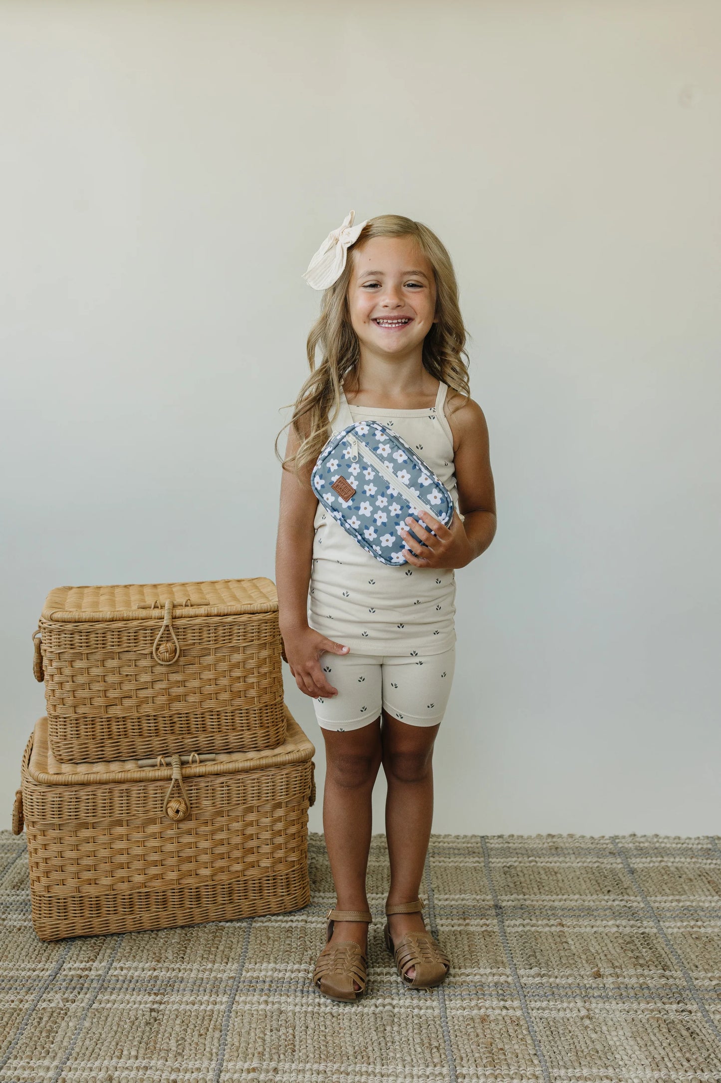 Mebie Baby Mini Fanny Pack || Green Floral