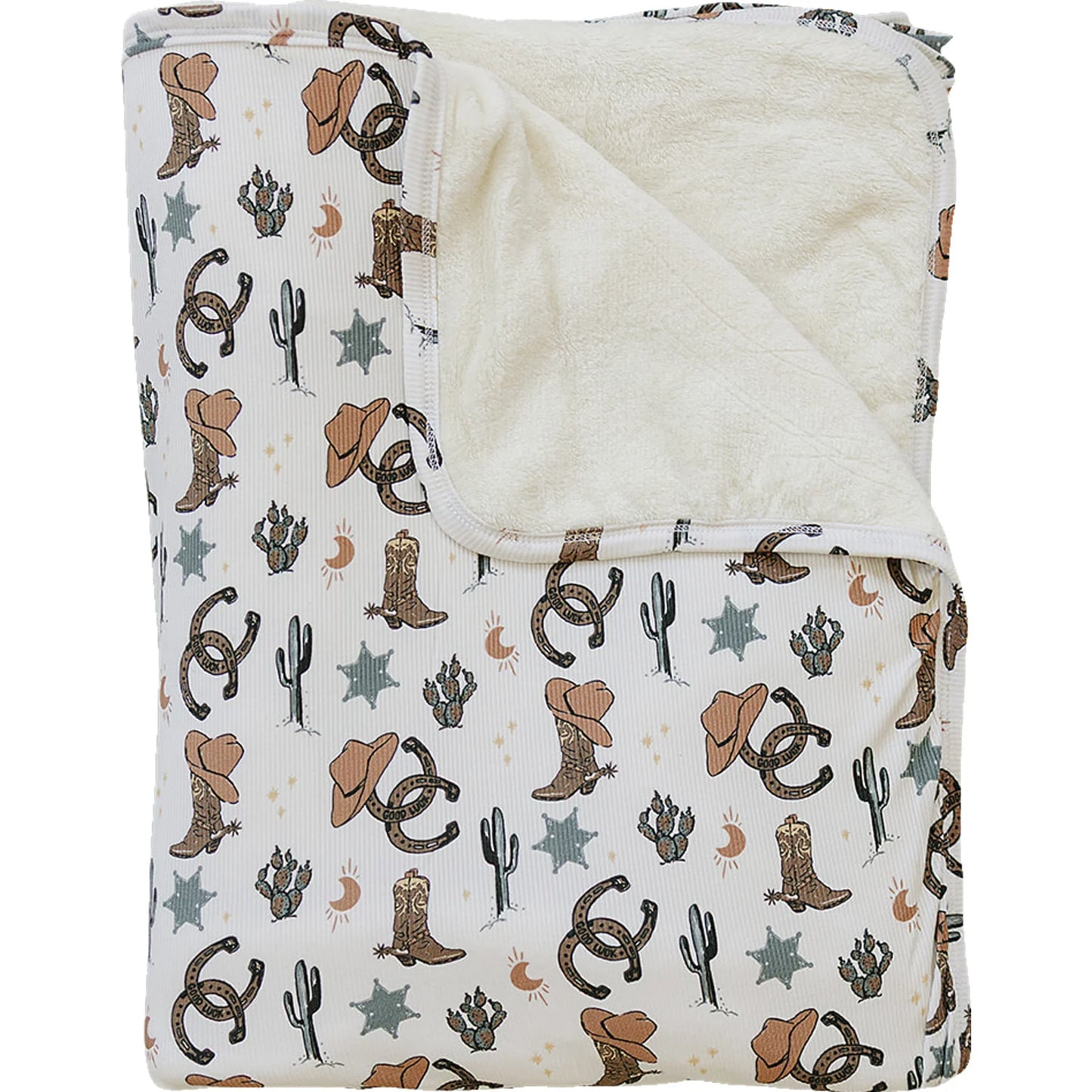 Mebie Baby Bamboo Fleece Quilt || Outlaw Cowboy