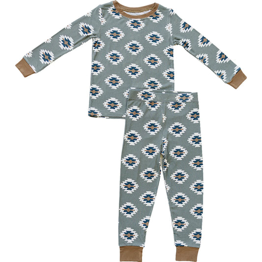 Mebie Baby Ribbed Bamboo Cozy Set || Southwest Aztec