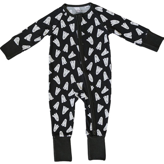 Mebie Baby Bamboo Zipper || Spooky
