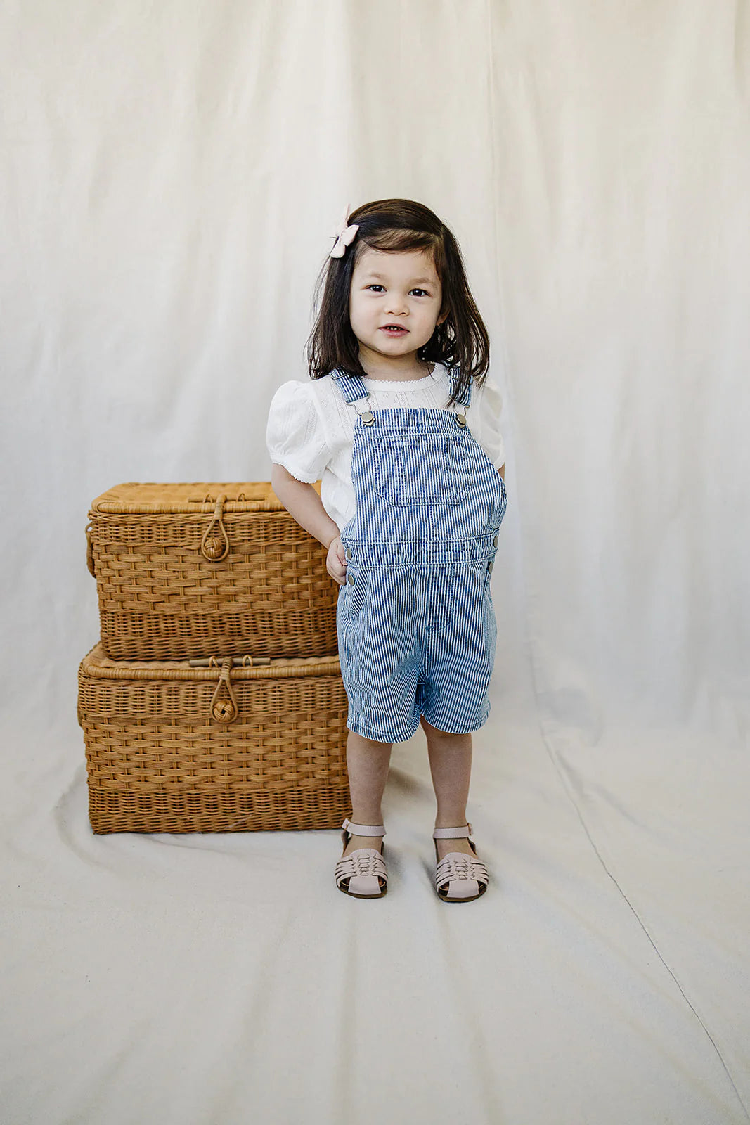 Mebie Baby White Pointelle Tee