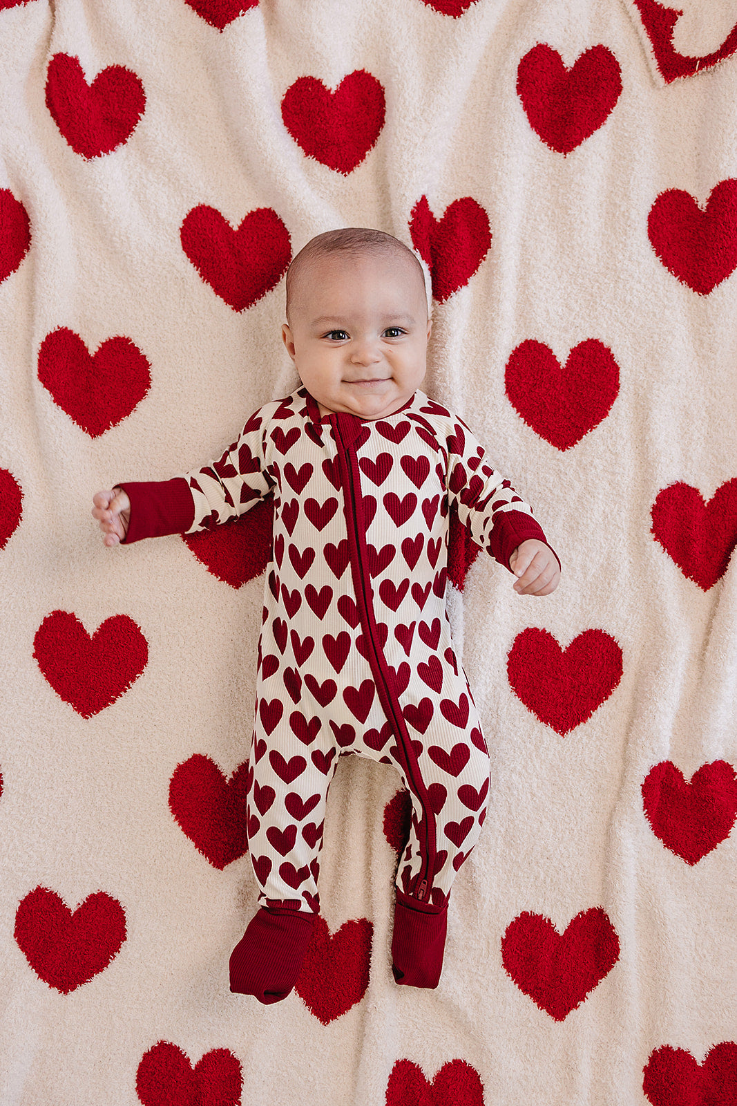 Mebie Baby Plush Blanket || Hearts