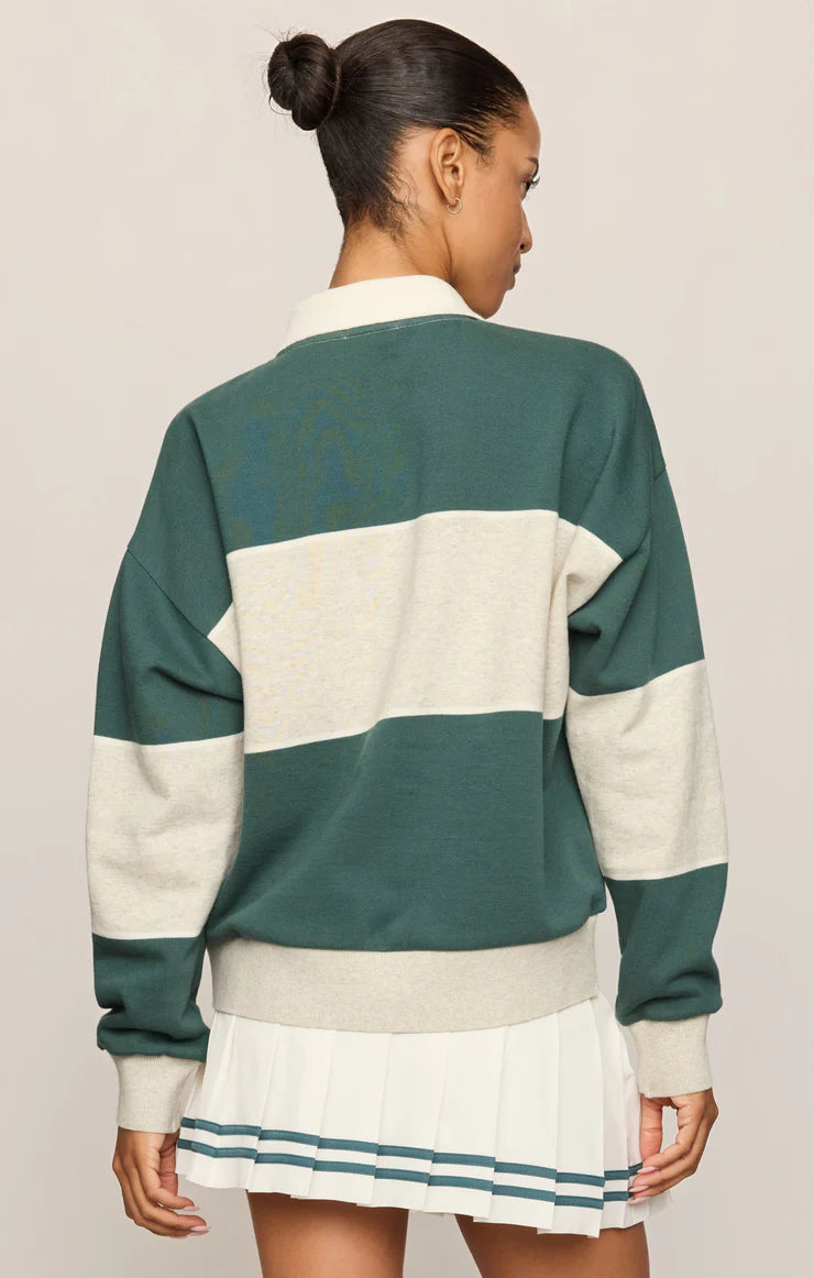 Z SUPPLY Study Break Polo Sweatshirt