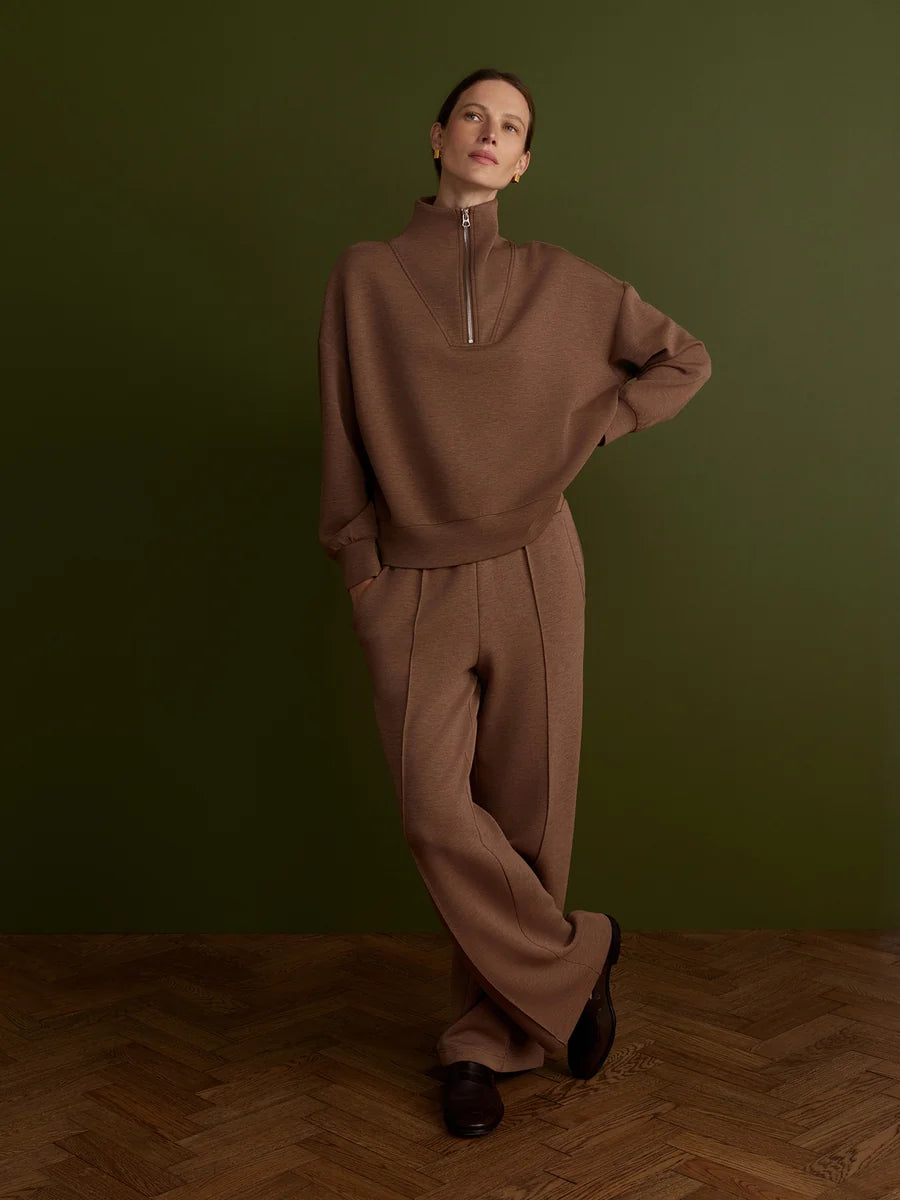 Varley Wide Leg Pant 30 || Golden Bronze Marl