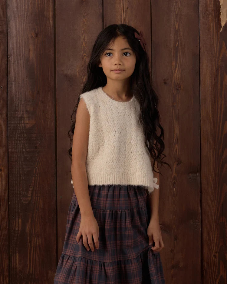 Rylee + Cru Bow Sweater Vest || Ivory