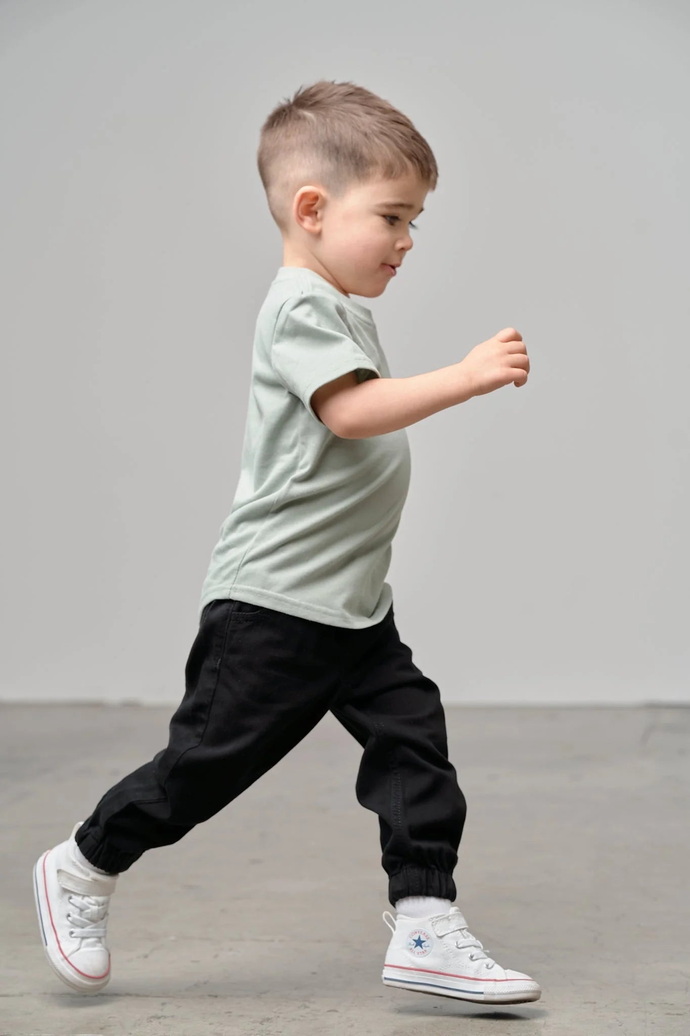 Little Bipsy Cotton Twill Jogger || Black