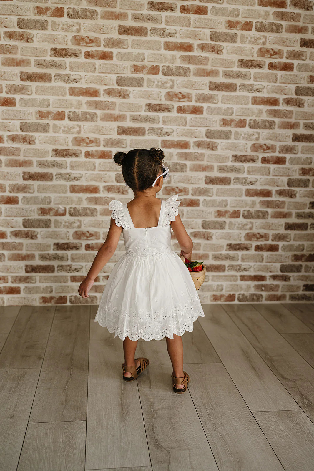 Mebie Baby White Eyelet Dress